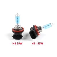 Ampoule halogène H1 H3 H4 H7 H8 H9 H11 9005 HB3 9006 HB4 12V 55W 5000K Lampe de phare de voiture en verre à quartz