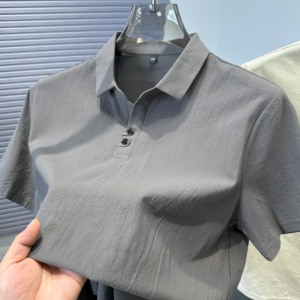 Nouveau Polo en Coton de Haute Qualité pour <span class=keywords><strong>Homme</strong></span> 2026 LY – T-shirt d'Été à Col Revers Ample pour <span class=keywords><strong>Homme</strong></span> - Product Image 1
