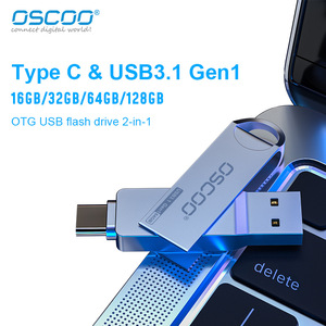 OscOO <b>USB</b> <b>Flash</b> <b>Drive</b> 64GB USB3.1 Gen1 Type C Metal For Mobile And Computer - Product Image 5