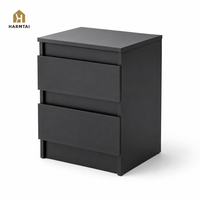 Table de chevet Hampton moderne minimaliste en bois avec serrure intelligente et tiroir de rangement dissimulé pour chambre à coucher