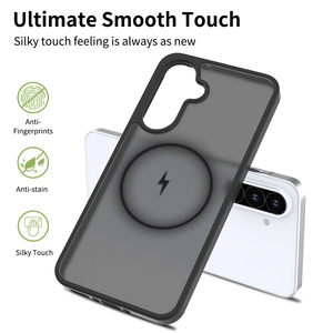 Mờ Matte Magnetic Điện Thoại Di Động Trường Hợp Đối Với Samsung <span class=keywords><strong>Galaxy</strong></span> A56 A36 5G TPU PC Trong Suốt Rõ Ràng Điện Thoại Di Động Trường Hợp Cover Quay Lại - Product Image 5