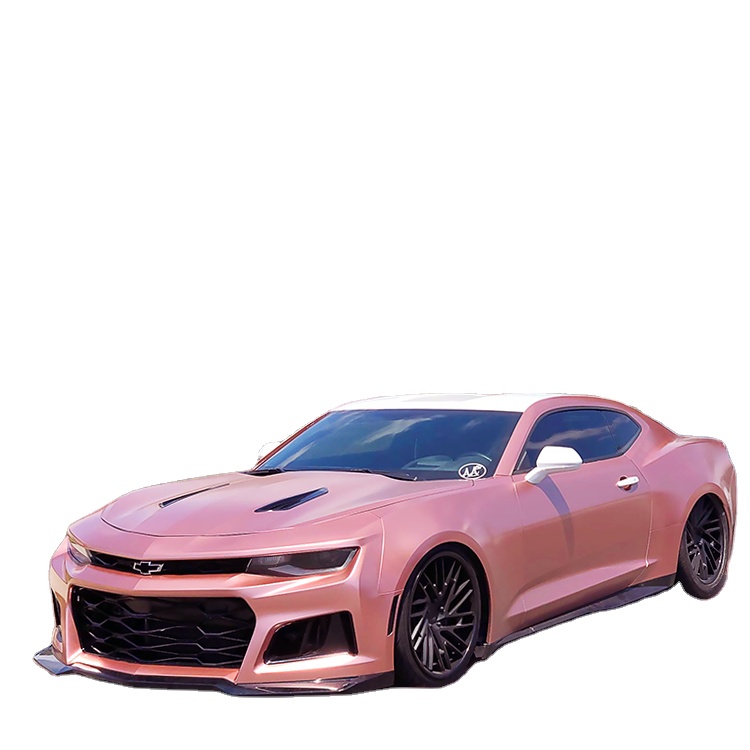 DEREK New Car Vinyl Wrap Satin Metallic Rose GoldためChrome Vinyl Car WrapとBubble Free 1.52*18メートルペイントペン保護