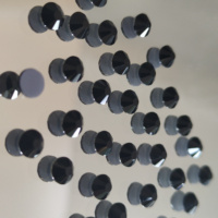 ZK Ecológico, de Alta Calidad, en Oferta, Piedras de Cristal Sueltas Redondas de Imitación de Diamante, con Reverso Plano, Termoadhesivas, Lavables, 12 Facetas