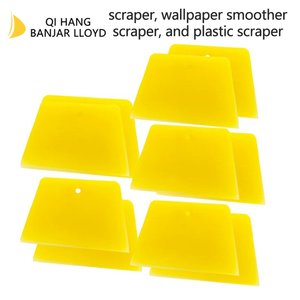 Herramienta de Limpieza de Ventanas de Vidrio, Adhesivo Flexible Amarillo para Pared de Automóvil, Espátula de Plástico, Espátula de Masilla, Plástico ABS - Product Image 6