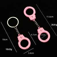 Cadeaux créatifs, jouets de poche, pendentifs pour sacs en métal, alliage de zinc, divertissement décontracté, mini menottes de simulation, porte-clés
