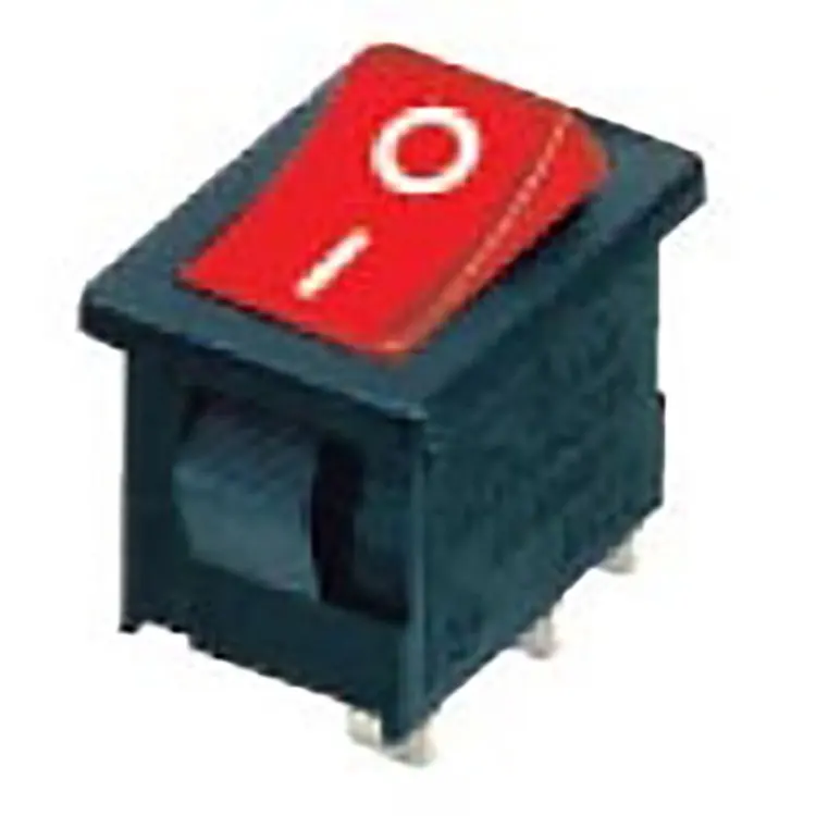 small Boat Rocker Switch DPST ON/OFF Snap in 16A 250V/20A 125V 4 Pin AC Switch Red