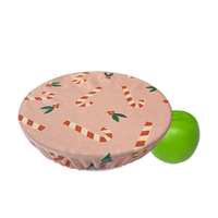 Housse de bol en cire d'abeille lavable et réutilisable, en tissu ciré, pour BSCI LFGB