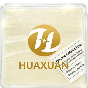 Feuilles de Gélatine Bovine de Qualité Alimentaire <span class=keywords><strong>200</strong></span> <span class=keywords><strong>Bloom</strong></span> Certifiées Halal pour la Pâtisserie et les Desserts - Product Image 2