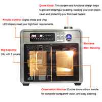 Friteuse à air numérique électrique en acier inoxydable sans huile 12L 14L 18L 20L 23L 25L 28L 30L avec fonction four grille-pain