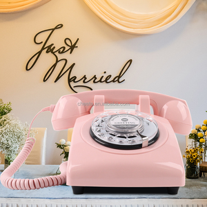 Tùy chỉnh đám cưới âm thanh cuốn sách khách mong muốn ghi âm điện thoại khách âm thanh ghi âm cổ thời trang cũ điện thoại thiết bị cầm tay - Product Image 4