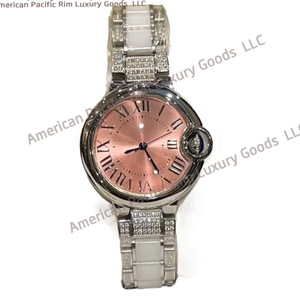 Women's Casual Luxury Ronda Quartz Watch Pointer Dial Stainless Steel Case Italian Leather Strap for Business Fashion Wholesale - Product Image 3