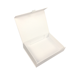 Caja de regalo magnética plegable A4, embalaje personalizado de lujo, con logotipo de estampado de lámina plateada brillante, <span class=keywords><strong>2</strong></span> piezas - Product Image 3