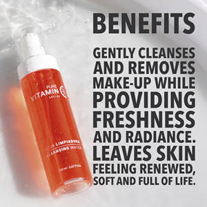 Agua Limpiadora Iluminadora Antienvejecimiento con Ácido 2-O-Etil Ascórbico de la Marca Noche y Día, Vitamina C Antioxidante - Product Image 6