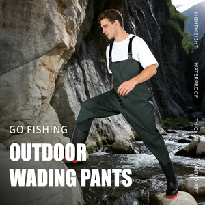 Pantalones de Pesca Transpirables Reforzados y Resistentes al Desgaste, Directo de Fábrica, Pantalones Impermeables de PVC, Personalizables - Product Image 2