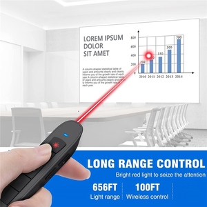 2.4G RF Wireless Presenter PPT Presentation Rechargeable Red Laser Page Turning Pen Remote Control Mouse <strong>PowerPoint</strong> <strong>Clicker</strong> - Product Image 3