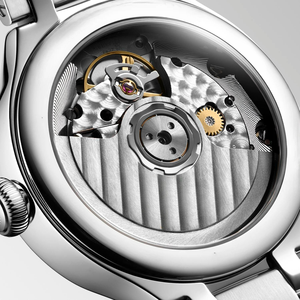 Montre en acier inoxydable avec cadran à chiffres romains et fonction phase de lune Longinesing - Product Image 2