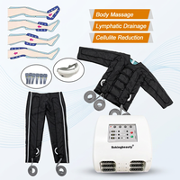Combinaison de massage par compression d'air 3 en 1 certifiée CE, machine de drainage lymphatique pour la détoxification et le métabolisme, idéale pour les salons