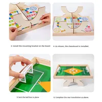 Jeu de bataille éducatif en bois interactif parent-enfant pour deux joueurs, jouet de table pour l'entraînement de la concentration et la réflexion des enfants