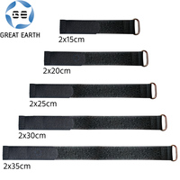 Sangle à boucle plate personnalisée avec logo, auto-agrippante et réutilisable, en nylon, avec attache-câble autobloquante et boucle ovale en métal