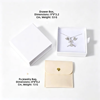 Boîtes d'emballage pour bijoux de style minimaliste avec fermeture à bouton-pression, vente en gros d'usine, boîte de rangement en papier pour bagues et pendentifs