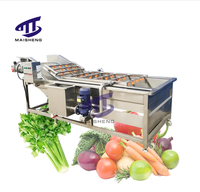 Machine à laver les fruits et légumes à bulles Carotte Manioc Pomme de terre Pomme tomate Igname Nettoyage Ligne de production de cirage avec séchage