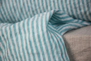 Tissu d'ameublement 100% lin tissé, teint en fil, à chevrons, rayé <span class=keywords><strong>4MM</strong></span>, respirant, pour canapés, chemises, robes, rideaux, filles - Product Image 3