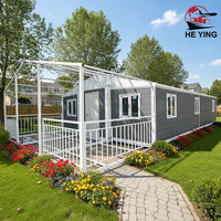 Vente directe de maison préfabriquée en conteneur extensible de 40 pieds, design moderne, maison mobile de luxe avec construction en panneaux sandwich