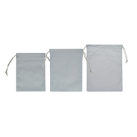 Al por mayor venta caliente tyvek blanco cordón bolsa de cuerda con tamaño personalizado