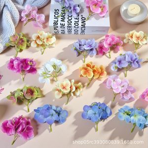 Bouquet de fleurs d'hortensia artificielles 11cmx9cm, fleur en soie réaliste, décoration de mariage, branche unique - Product Image 2
