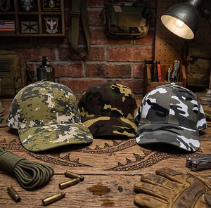 Gorra de Béisbol con Logotipo de Marca Personalizado, Camuflaje, MOQ Bajo, OEM ODM, Gorra Retro de Camuflaje con Visera Curva, Estructurada, de 6 Paneles, para Hombre y Mujer - Product Image 2