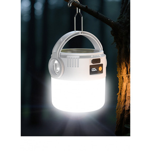 Lampe de camping LED rechargeable, longue durée de vie de la batterie, éclairage solaire extérieur pour la nuit et la rue, pour une utilisation d'urgence à domicile - Product Image 1