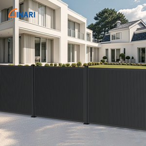 Hiện Đại Sang Trọng Sắt Nhôm Lưỡi Dọc Kim Loại Hợp Kim Sân Vườn Thiết Kế Riêng Tư Slat Nhôm Hàng Rào Tấm Cho Nhà Biệt Thự <span class=keywords><strong>Trellis</strong></span> - Product Image 2