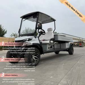 नवीनतम फ्रंट फेस फैशन डिजाइन 72v 2-सीट क्लब गोल्फ कार आरामदायक 2-व्यक्ति लिथियम बैटरी इलेक्ट्रिक मिनी कार थोक - Product Image 3