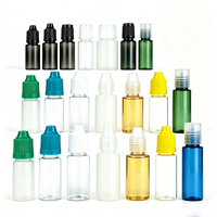 Bouteilles vides en plastique PET transparent de haute qualité de 10 ml avec bouchons à vis