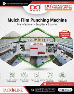 Machine automatique de perforation de film de paillage, perforateur de film plastique agricole haute vitesse - Product Image 4