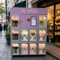 Distributeur automatique de fleurs en acier inoxydable JOYVEND, direct usine, casiers réglables, anti-buée, chauffant, certifié CE, personnalisable, basé sur le cloud, offre spéciale