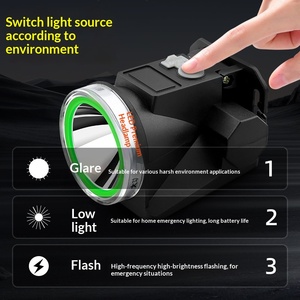 Lampe frontale YesFire IP54 étanche à énergie <span class=keywords><strong>solaire</strong></span>, portable, pour camping en extérieur, pêche nocturne, <span class=keywords><strong>LED</strong></span> puissante, longue portée - Product Image 2