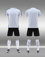 Maillots de football professionnels, ensembles à manches courtes, respirants, pour l'entraînement et les matchs d'été, vêtements d'équipe pour enfants et adultes