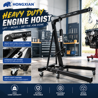 Lève-moteur pliable portable 1-3T, grue hydraulique manuelle pour moteur, mini-support de levage de moteur pour atelier de réparation automobile