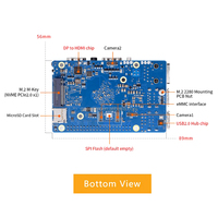Carte de développement Orange Pi 5 Pro 8 Go RK3588S 8 cœurs 64 bits CPU Mali-G610 GPU RK806-1 PMU SBC COM Type-C 5V 5A Pi5 8G RAM LPDDR5