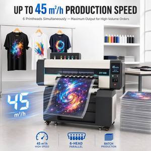 2400dpi 6 Head I3200-<b>A1</b> 60cm <b>A1</b> Dtf <b>Printer</b> with White Ink Circulation Dual Cmyk Shaker Dryer Industrial Grade Machine - Product Image 2