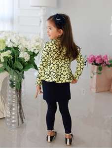 Vêtements pour enfants en gros en ligne : Robe décontractée à manches longues avec motif floral pour petites filles, directement de l'usine chinoise - Product Image 6