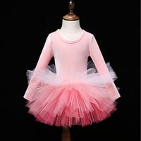 Ensemble de bandeaux et jupes en velours à manches longues Robe en tulle pour filles Robe pour la danse et la couronne Jupe tutu en tulle Jupes de ballet