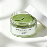 Patch pour les yeux en marque privée pour les poches sous les yeux et les ridules avec patch pour les yeux en hydrogel rafraîchissant au matcha, masque pour les yeux coréen