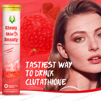 OEM ODM, comprimés effervescents lueur pour la peau, comprimés effervescents blanchissants pour les soins de la peau avec supplément d'acide hyaluronique vitamine C