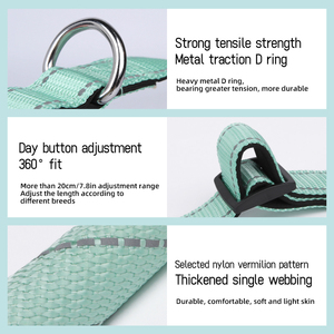 Venta al por mayor de nailon con logotipo personalizado Collar de perro con rayas reflectantes - Product Image 5