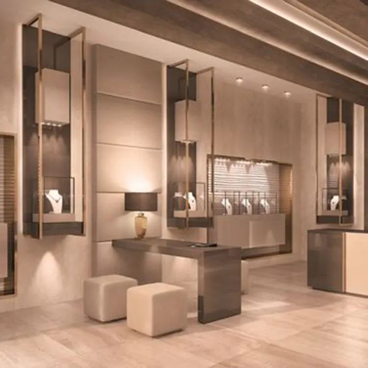 Produk baru Display perhiasan Fashion gelang Showcase desain Interior toko perhiasan DisplayCase