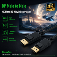 Câble DP mâle-mâle plaqué or WISTAR 4k 60hz