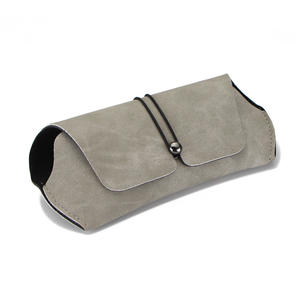 Estuche de cuero para gafas, rectangular, tamaño convencional, material EVA, funda para gafas de sol, diseño retro, primavera 2021 - Product Image 2