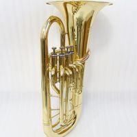 Focustyle FEU-280L BB Tone Gold Lacquer 4-Valves Euphonium with Cupronickel Pistons and Brass Body Cheap Instrument Euphonium